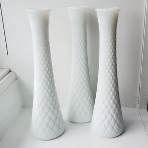 Vintage Milk Glass Bud/Flower Vases Set of 3